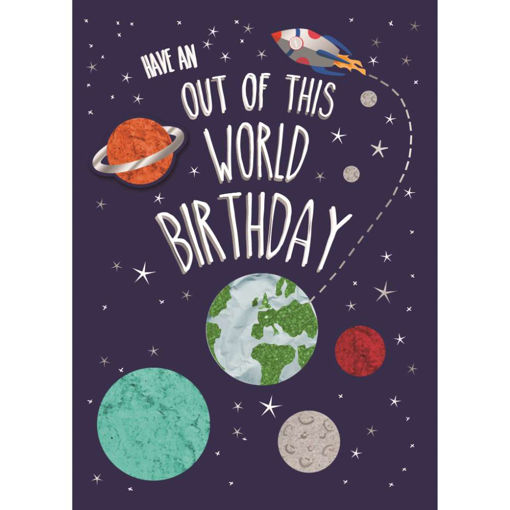 Picture of OUT OF THIS WORLD BIRTHDAY CARD